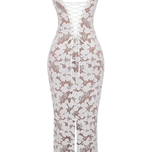 NWT Angel Lane Pearla Lace Maxi spaghetti strap Dress - Picture 3 of 6